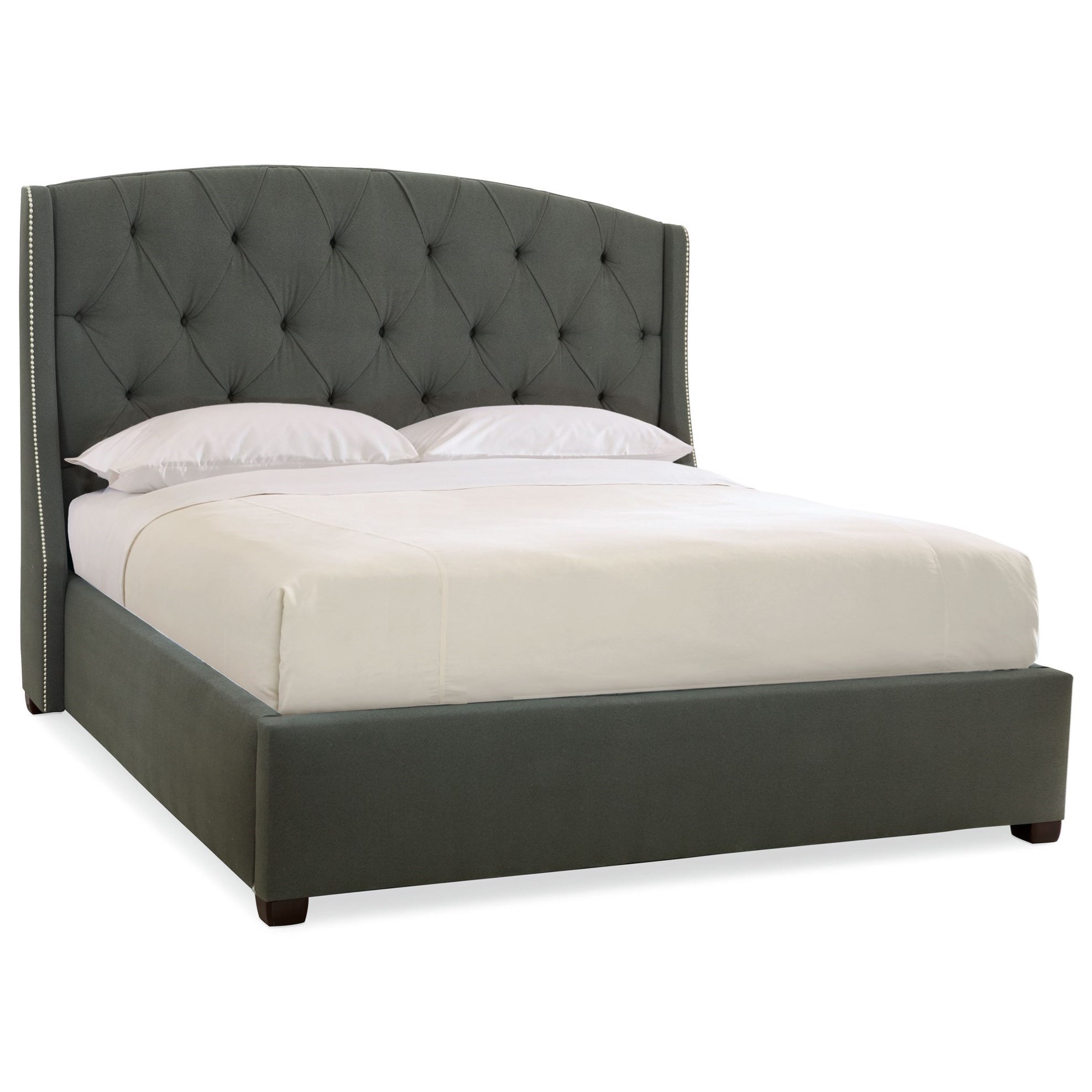 Bernhardt Interiors Beds 758H76, 758FR76 KingSized ButtonTufted